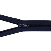 Zip spirálový, dělitelný, 5mm, délka 80 cm, tmavě modrý